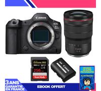 Boitier Canon EOS R5 Mark II + RF 15-35mm f/2.8 L IS USM + 1 SanDisk 256GB Extreme PRO UHS-II SDXC 300 MB/s + 1 Canon LP-E6P + Ebook 'Devenez Un Super Photographe