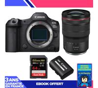 Boitier Canon EOS R5 Mark II + RF 15-35mm f/2.8 L IS USM + 1 SanDisk 64GB Extreme PRO UHS-II SDXC 300 MB/s + 1 Canon LP-E6P + Ebook 'Devenez Un Super Photographe