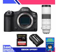 Boitier Canon EOS R5 Mark II + RF 200-800mm f/6.3-9 IS USM + 1 SanDisk 32GB Extreme PRO UHS-II SDXC 300 MB/s + 1 Canon LP-E6P + Ebook 'Devenez Un Super Photographe