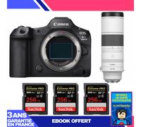 Boitier Canon EOS R5 Mark II + RF 200-800mm f/6.3-9 IS USM + 3 SanDisk 256GB Extreme PRO UHS-II SDXC 300 MB/s + Ebook 'Devenez Un Super Photographe