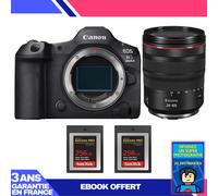 Boitier Canon EOS R5 Mark II + RF 24-105mm f/4 L IS USM + 2 SanDisk 256GB Extreme PRO CFexpress Type B + Ebook 'Devenez Un Super Photographe