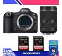 Boitier Canon EOS R5 Mark II + RF 24-240mm f/4-6.3 IS USM + 2 SanDisk 128GB Extreme PRO UHS-II SDXC 300 MB/s + Ebook 'Devenez Un Super Photographe