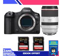 Boitier Canon EOS R5 Mark II + RF 70-200mm f/2.8 L IS USM + 2 SanDisk 128GB Extreme PRO UHS-II SDXC 300 MB/s + Ebook 'Devenez Un Super Photographe