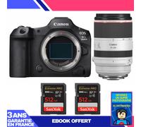 Boitier Canon EOS R5 Mark II + RF 70-200mm f/2.8 L IS USM + 2 SanDisk 512GB Extreme PRO UHS-II SDXC 300 MB/s + Ebook 'Devenez Un Super Photographe