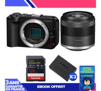 Boitier Canon EOS R50 V + RF-S 14-30mm f/4.5-6.3 IS STM PZ + 1 SanDisk 128GB Extreme PRO UHS-II SDXC + 3 Canon LP-E17 + Ebook 'Devenez Un Super Photographe