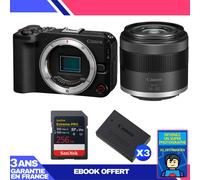 Boitier Canon EOS R50 V + RF-S 14-30mm f/4.5-6.3 IS STM PZ + 1 SanDisk 256GB Extreme PRO UHS-II SDXC + 3 Canon LP-E17 + Ebook 'Devenez Un Super Photographe