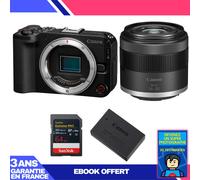 Boitier Canon EOS R50 V + RF-S 14-30mm f/4.5-6.3 IS STM PZ + 1 SanDisk 64GB Extreme PRO UHS-II SDXC + Canon LP-E17 + Ebook 'Devenez Un Super Photographe