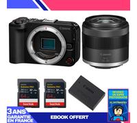 Boitier Canon EOS R50 V + RF-S 14-30mm f/4.5-6.3 IS STM PZ + 2 SanDisk 64GB Extreme PRO UHS-II SDXC + Canon LP-E17 + Ebook 'Devenez Un Super Photographe