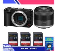 Boitier Canon EOS R50 V + RF-S 14-30mm f/4.5-6.3 IS STM PZ + 3 SanDisk 128GB Extreme PRO UHS-II SDXC + Ebook 'Devenez Un Super Photographe