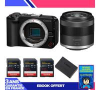 Boitier Canon EOS R50 V + RF-S 14-30mm f/4.5-6.3 IS STM PZ + 3 SanDisk 512GB Extreme PRO UHS-II SDXC + Canon LP-E17 + Ebook 'Devenez Un Super Photographe