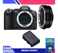 Boitier Canon EOS R6 Mark II + EF-EOS R + 1 Canon LP-E6NH + Ebook 'Devenez Un Super Photographe