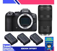 Boitier Canon EOS R6 Mark II + RF 100-400mm f/5.6-8 IS USM + 3 Canon LP-E6NH + Ebook 'Devenez Un Super Photographe