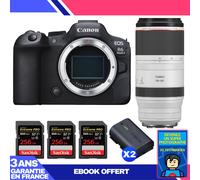 Boitier Canon EOS R6 Mark II + RF 100-500mm f/4.5-7.1 L IS USM + 3 SanDisk 256GB Extreme PRO UHS-II SDXC 300 MB/s + 2 Canon LP-E6NH + Ebook 'Devenez Un Super Photographe