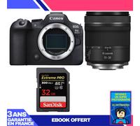 Boitier Canon EOS R6 Mark II + RF 15-30mm f/4.5-6.3 IS STM + 1 SanDisk 32GB Extreme PRO UHS-II SDXC 300 MB/s + Ebook 'Devenez Un Super Photographe
