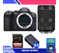 Boitier Canon EOS R6 Mark II + RF 24-240mm f/4-6.3 IS USM + 1 SanDisk 128GB Extreme PRO UHS-II SDXC 300 MB/s + 3 Canon LP-E6NH + Ebook 'Devenez Un Super Photographe
