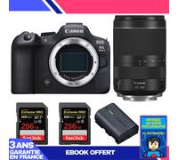 Boitier Canon EOS R6 Mark II + RF 24-240mm f/4-6.3 IS USM + 2 SanDisk 256GB Extreme PRO UHS-II SDXC 300 MB/s + 1 Canon LP-E6NH + Ebook 'Devenez Un Super Photographe