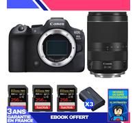 Boitier Canon EOS R6 Mark II + RF 24-240mm f/4-6.3 IS USM + 3 SanDisk 256GB Extreme PRO UHS-II SDXC 300 MB/s + 3 Canon LP-E6NH + Ebook 'Devenez Un Super Photographe