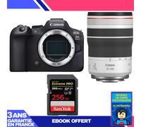 Boitier Canon EOS R6 Mark II + RF 70-200mm f/4 L IS USM + 1 SanDisk 256GB Extreme PRO UHS-II SDXC 300 MB/s + Ebook 'Devenez Un Super Photographe