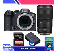 Boitier Canon EOS R7 + RF 100mm F2.8 L Macro IS USM + 1 SanDisk 32GB Extreme PRO UHS-II SDXC 300 MB/s + 3 Canon LP-E6NH + Ebook 'Devenez Un Super Photographe