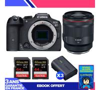 Boitier Canon EOS R7 + RF 50mm F1.2 L USM + 2 SanDisk 64GB Extreme PRO UHS-II SDXC 300 MB/s + 3 Canon LP-E6NH + Ebook 'Devenez Un Super Photographe