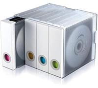 Boîtier CD De Grande Capacité pour Les Enfants Boîte De Rangement DVD D’Album Peu Encombrante Organiser L’Armoire à La Maison Peut Contenir Jusqu’à 96 Disques, Blue,White