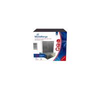 Boîtier CD Slim - MEDIARANGE - box32-25 - Noir/Transparent - 1 disque - Pack 25