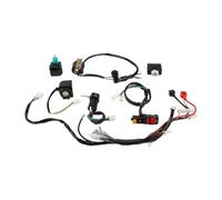 Boîtier CDI Box Kit câblage électrique quad moto tout-terrain UTV karting pour 50-110cc comprenant faisceau d'allumage CDI bobine contacteur à clé