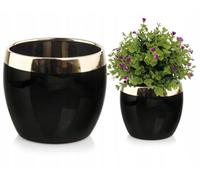 Boîtier céramique 11 cm noir petite boule