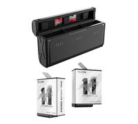 Boîtier chargeur de poche avec 3 emplacements Telesin + 2 batteries pour GoPro Hero 9 / Hero 10 / Hero 11 (GP-PT-G01)