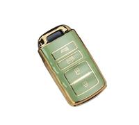 Boitier Clé Coque pour Kia K7 pour Cadenza K9 K-04 pour Sorento K900 Coque De Protection Intégrale pour Clé De Voiture 4 Boutons(Vert)