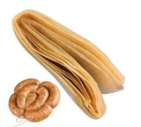 Boitier comestible pour saucisses séchantes - Pour saucisses faites maison - Accessoires de cuisine - Utilisations multiples - 15 mm - Facile à ranger - Pour fumage à froid, fumage chaud, bouillons et