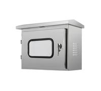 Boîtier Comman En Inox Extérieure, Boîtier Horizontal Mi-épais En Acier Inoxydable 201, Avec Serrure À Poignée, 300 × 400 × 180 Mm