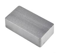 Boîtier compact en aluminium pour instruments électroniques, finition argentée, design léger et adapté aux perceuses (1590B (112 x 60 x 31 mm)