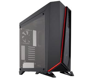 Boîtier Corsair Carbide SPEC-OMEGA Midi-Tower Noir - design angulaire, verre trempé, Direct Airflow Path, 2x120 mm inclus, radiateur 360 mm