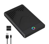 Boîtier coulissant pour disque dur externe USB 3.1 2,5" SATA SSD HDD 5 Gbit/s RGB Light