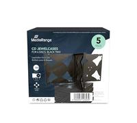 Boîtier Crystal épais (fond noir) pour 6 CD, 5 pièces