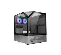 Boitier Cube E-ATX Sanctum RGB avec panneaux vitrés (Noir/Gris)