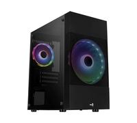 Boitier Cube Micro ATX AeroCool Atomic Lite RGB avec panneau vitré (Noir)