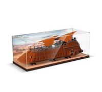 Boîtier d'affichage en acrylique compatible avec Lego Jabba's Sail Barge (boîte uniquement, pas de modèle), résistant à la poussière, vitrine de fond HD transparente pour Lego 75397