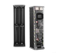 Boîtier d'alimentation 22,5 W 45 W avec circuit de protection intégré et régulation de tension pour un fonctionnement sûr de la batterie (noir 45 W)