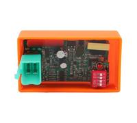 Boîtier D'allumage CDI Racing DC 4 Broches Réglable avec Commutateur Dip, Programmable, pour Quads, Motos Et Karts pour 125cc, 50cc, 70cc, 90cc 110cc(Orange)