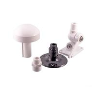 Boîtier d'antenne GPS en forme de champignon pour synchronisation maritime | Matériau ABS résistant aux intempéries Filetage G3/4 | Coque de navigation extérieure noire ou blanche (base ABS blanche)