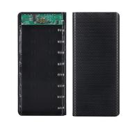 Boîtier de Banque d'alimentation Bricolage 8x18650 boîtier de Batterie avec Affichage numérique LCD Banque d'alimentation Bricolage extérieur