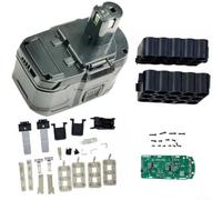 Boîtier de batterie 18 V en ABS avec carte de protection PCB pour perceuse sans fil P108 P103