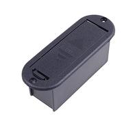 Boîtier de batterie 9 V en plastique noir pour guitare/basse