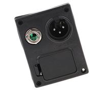 Boîtier de batterie 9 V pour guitare basse avec clip noir plat pour rangement de remplacement de micro actif
