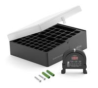 Boîtier de Batterie ANSMANN avec testeur AAA Micro, AA Mignon & Blocs 9V - boîtier à Piles pour la Protection et Le Transport de 48 Piles - boîtier de Batterie & boîtier de Pile pour Rangement