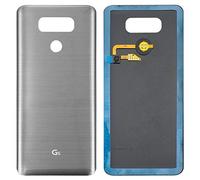 Boîtier de batterie arrière de rechange compatible avec LG G6 H870, G6 H870K, (gris, avec reconnaissance d'empreintes digitales (Touch ID))