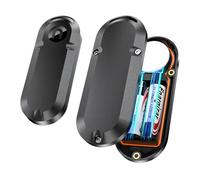 Boîtier de batterie avec prolongation de la durée de vie à 10 ans pour AirTag, Porte-étiquette Waterproof utilisant des piles AA - 14 fois plus de capacité que la CR2032, 3 solutions de montage, 2pack