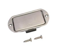 Boîtier de batterie en acier inoxydable pour guitare électrique - Accessoire - Solution d'alimentation - Support de batterie pour scène et studio - Composant d'installation facile